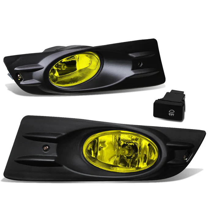 DNA Fog Lights for Honda Accord Sedan & Coupe (2006-2007) with Switch and Wiring Harness - Amber / Clear / Smoke Lens - Image 11