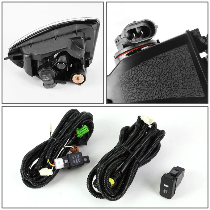 DNA Fog Lights for Honda Civic (2004-2005) with Switch and Wiring Harness - Amber or Smoke Lens FL-ZTL-183 - Image 5