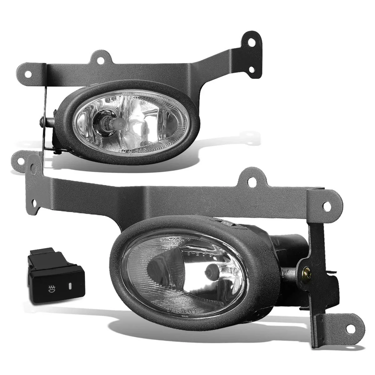 DNA Fog Lights for Honda Civic Sedan & Coupe (2006-2008) with Switch and Wiring Harness - Amber / Clear / Smoke Lens - Image 4