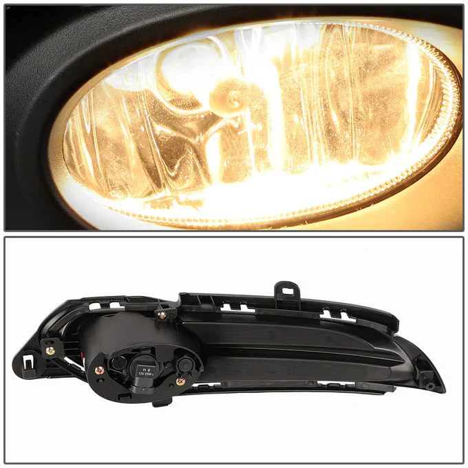DNA Fog Lights for Honda HRV (2016-2018) with Switch and Wiring Harness - Clear Lens FL-ZTL-214-CH - Image 3