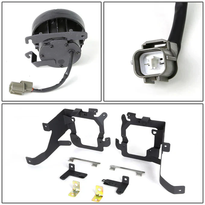 DNA Fog Lights for Honda Pilot (2003-2005) with Switch and Wiring Harness - Amber / Clear / Smoke Lens FL-ZTL-196 - Image 10