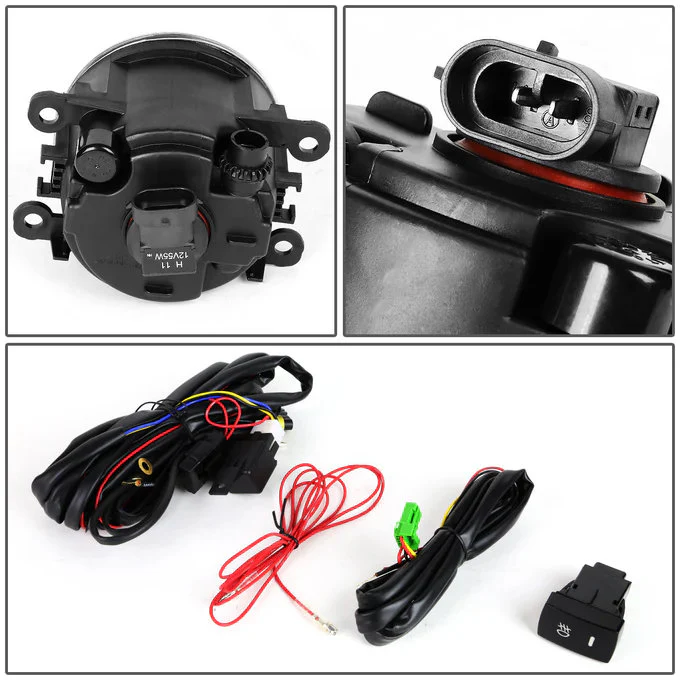 DNA Fog Lights for Honda Pilot (2012-2015) with Switch and Wiring Harness - Amber / Clear / Smoke Lens FL-ZTL-185 - Image 10