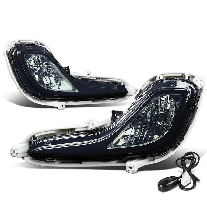 DNA Fog Lights for Hyundai Accent Sedan / Hatchback (2012-2016) with Switch and Wiring Harness - Clear or Smoke Lens FL-ZTL-133 - Image 4