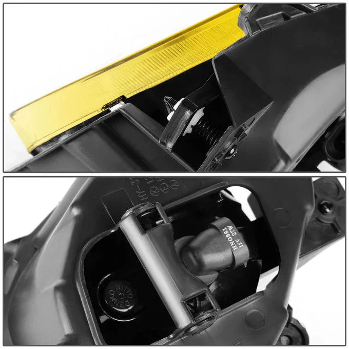 DNA Fog Lights for Hyundai Genesis Coupe (2010-2012) with Switch and Wiring Harness - Amber / Clear / Smoke Lens FL-ZTL-130 - Image 3