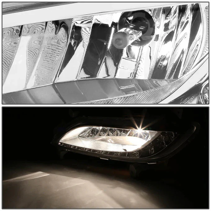 DNA Fog Lights for Hyundai Veloster (2012-2017) with LED DRL - Amber / Clear / Smoke Lens FL-HV12-LED - Image 12