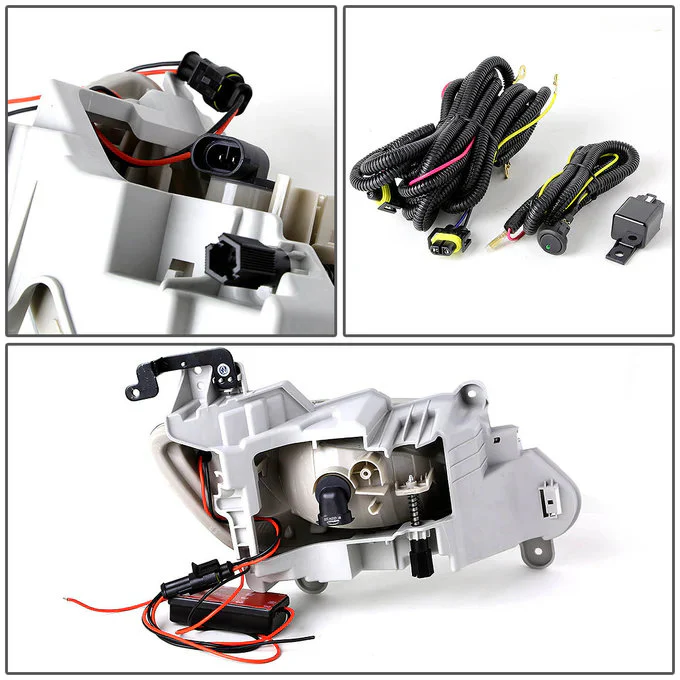DNA Fog Lights for Hyundai Veloster (2012-2017) with LED DRL - Amber / Clear / Smoke Lens FL-HV12-LED - Image 17