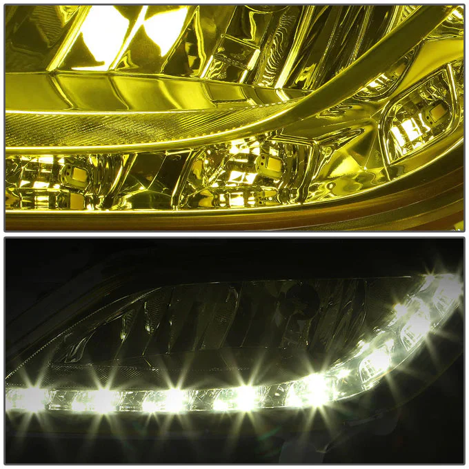 DNA Fog Lights for Hyundai Veloster (2012-2017) with LED DRL - Amber / Clear / Smoke Lens FL-HV12-LED - Image 3