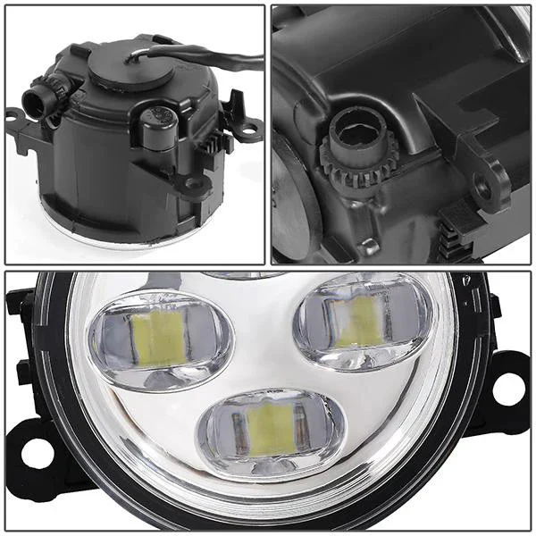 DNA Fog Lights for Ford Taurus X (2008–2009) Quad LED Projector with Switch and Wiring Harness - Clear Lens FL-ZTL-343-CH - Image 5
