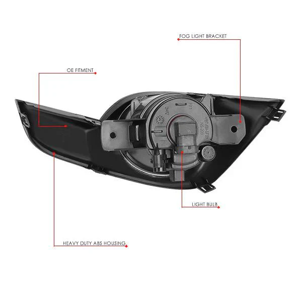 DNA Fog Lights for Nissan Altima Sedan (2013-2015) with Clear or Smoke Lens FL-ZTL-328 - Image 11