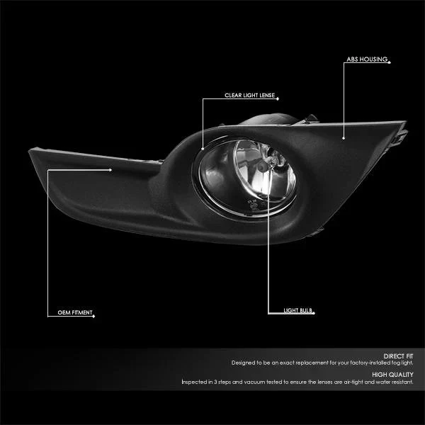 DNA Fog Lights for Nissan Altima Sedan (2013-2015) with Clear or Smoke Lens FL-ZTL-328 - Image 2