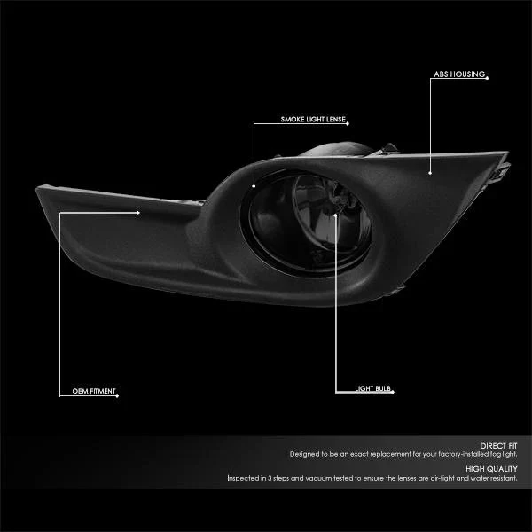 DNA Fog Lights for Nissan Altima Sedan (2013-2015) with Clear or Smoke Lens FL-ZTL-328 - Image 7