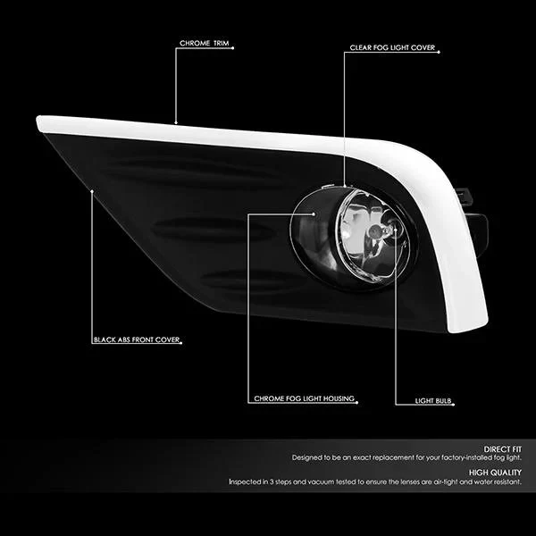 DNA Fog Lights for Nissan Altima Sedan (2016-2018) with Switch and Wiring Harness - Amber / Clear / Smoke Lens - Image 20