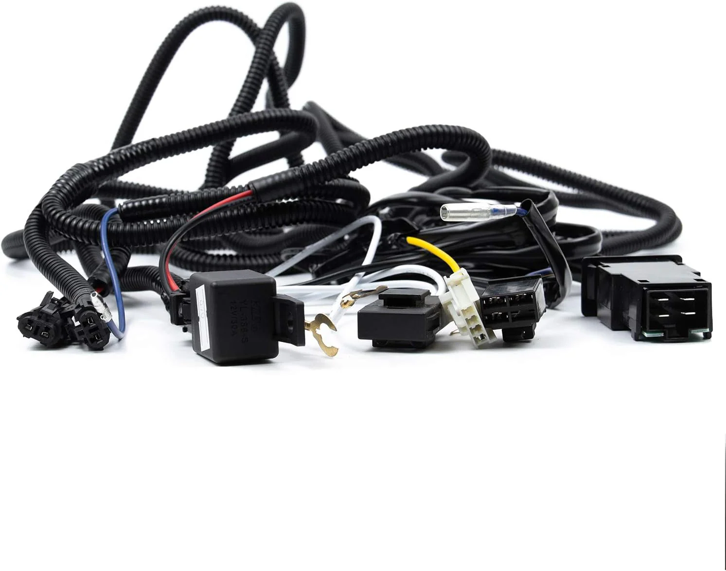 DNA Fog Lights for Nissan Pathfinder (2003-2004) with Switch and Wiring Harness - Clear Lens FL-NP03-CH - Image 6