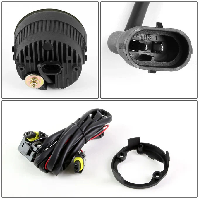 DNA Fog Lights for Ford Focus (2008-2011) 3.5" 5W LED Projector with Switch and Wiring Harness - Amber or Smoke Lens FL-ZTL-204 - Image 7