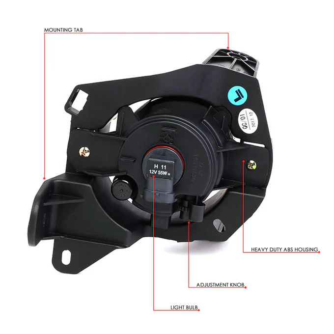 DNA Fog Lights for Nissan Pathfinder (2013-2016) with Switch and Wiring Harness - Clear or Smoke Lens FL-ZTL-211 - Image 17