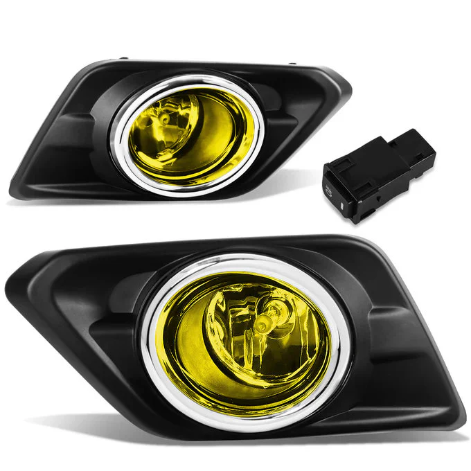 DNA Fog Lights for Nissan Rogue (2014-2016) with Switch and Wiring Harness - Amber / Clear / Smoke Lens FL-ZTL-217