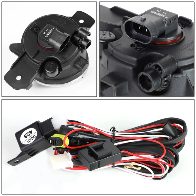 DNA Fog Lights for Nissan Rogue (2014-2016) with Switch and Wiring Harness - Amber / Clear / Smoke Lens FL-ZTL-217 - Image 10