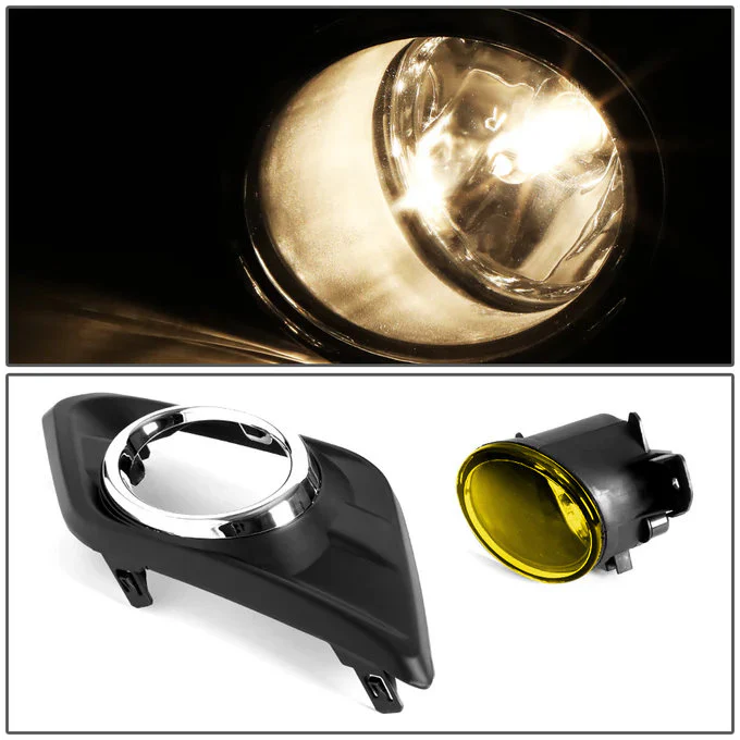DNA Fog Lights for Nissan Rogue (2014-2016) with Switch and Wiring Harness - Amber / Clear / Smoke Lens FL-ZTL-217 - Image 3