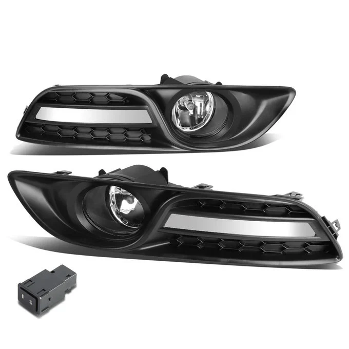 DNA Fog Lights for Nissan Sentra Sedan (2013-2016) with Switch and Wiring Harness - Amber / Clear / Smoke Lens FL-ZTL-213 - Image 2