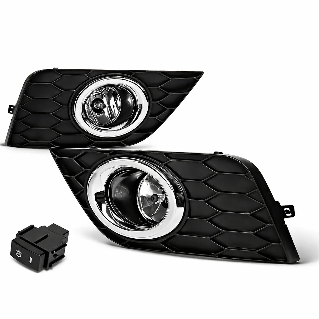 DNA Fog Lights for Nissan Sentra (2016-2019) with Switch and Wiring Harness - Clear or Smoke Lens