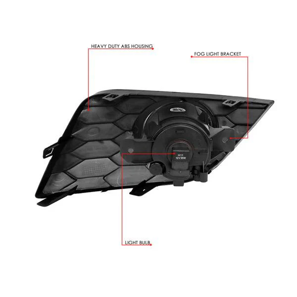 DNA Fog Lights for Nissan Sentra (2016-2019) with Switch and Wiring Harness - Clear or Smoke Lens - Image 10