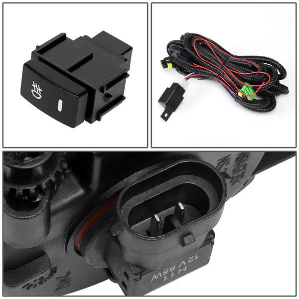 DNA Fog Lights for Nissan Sentra (2016-2019) with Switch and Wiring Harness - Clear or Smoke Lens - Image 9