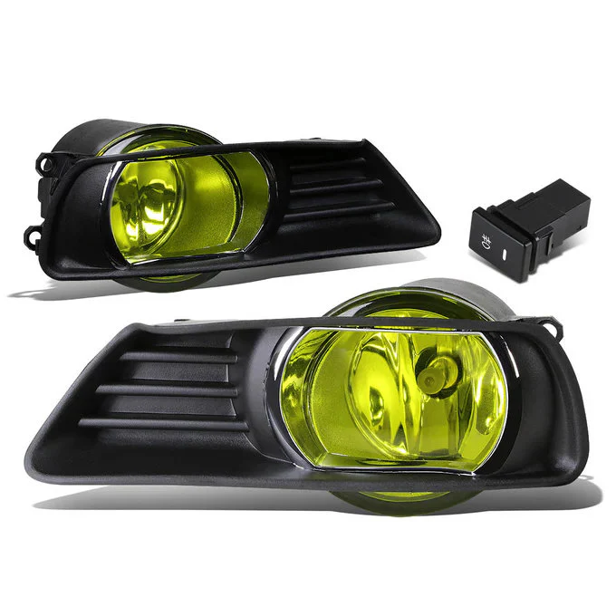 DNA Fog Lights for Toyota Camry (2007-2009) with Switch and Wiring Harness - Amber / Clear / Smoke Lens