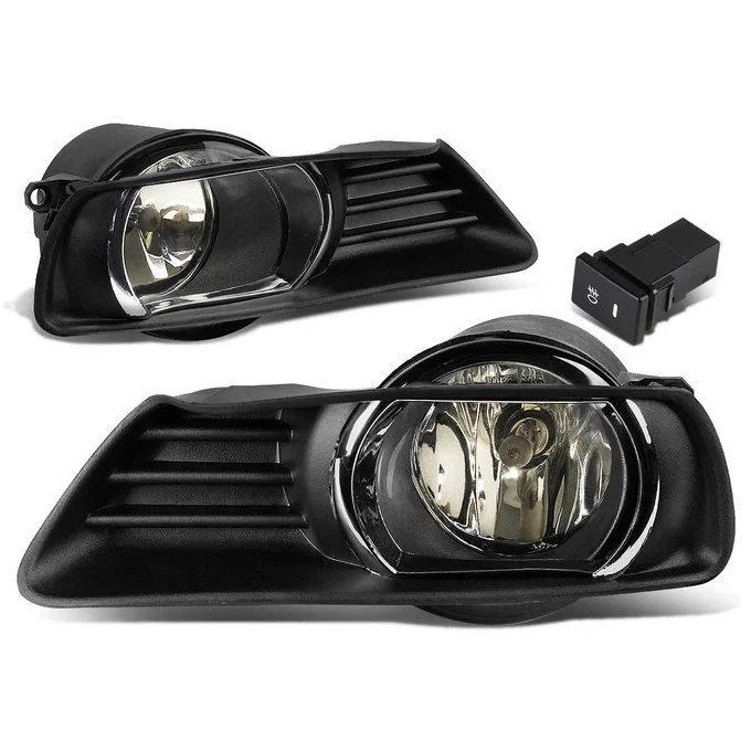 DNA Fog Lights for Toyota Camry (2007-2009) with Switch and Wiring Harness - Amber / Clear / Smoke Lens - Image 4