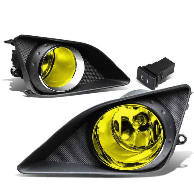 DNA Fog Lights for Toyota Corolla Sedan (2009-2010) with Switch and Wiring Harness - Amber / Clear / Smoke Lens