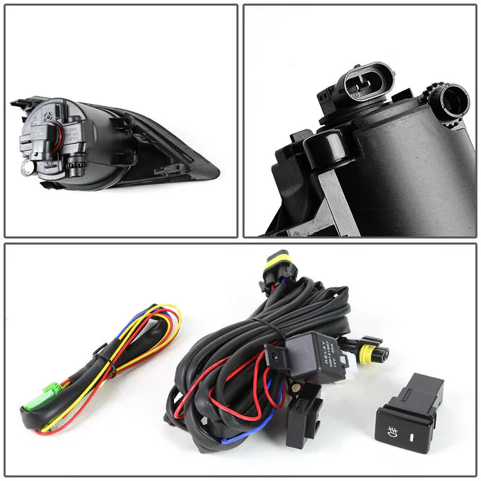 DNA Fog Lights for Toyota Corolla Sedan (2009-2010) with Switch and Wiring Harness - Amber / Clear / Smoke Lens - Image 16