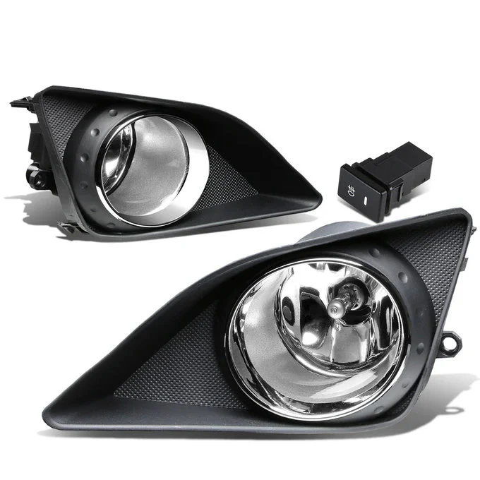 DNA Fog Lights for Toyota Corolla Sedan (2009-2010) with Switch and Wiring Harness - Amber / Clear / Smoke Lens - Image 4