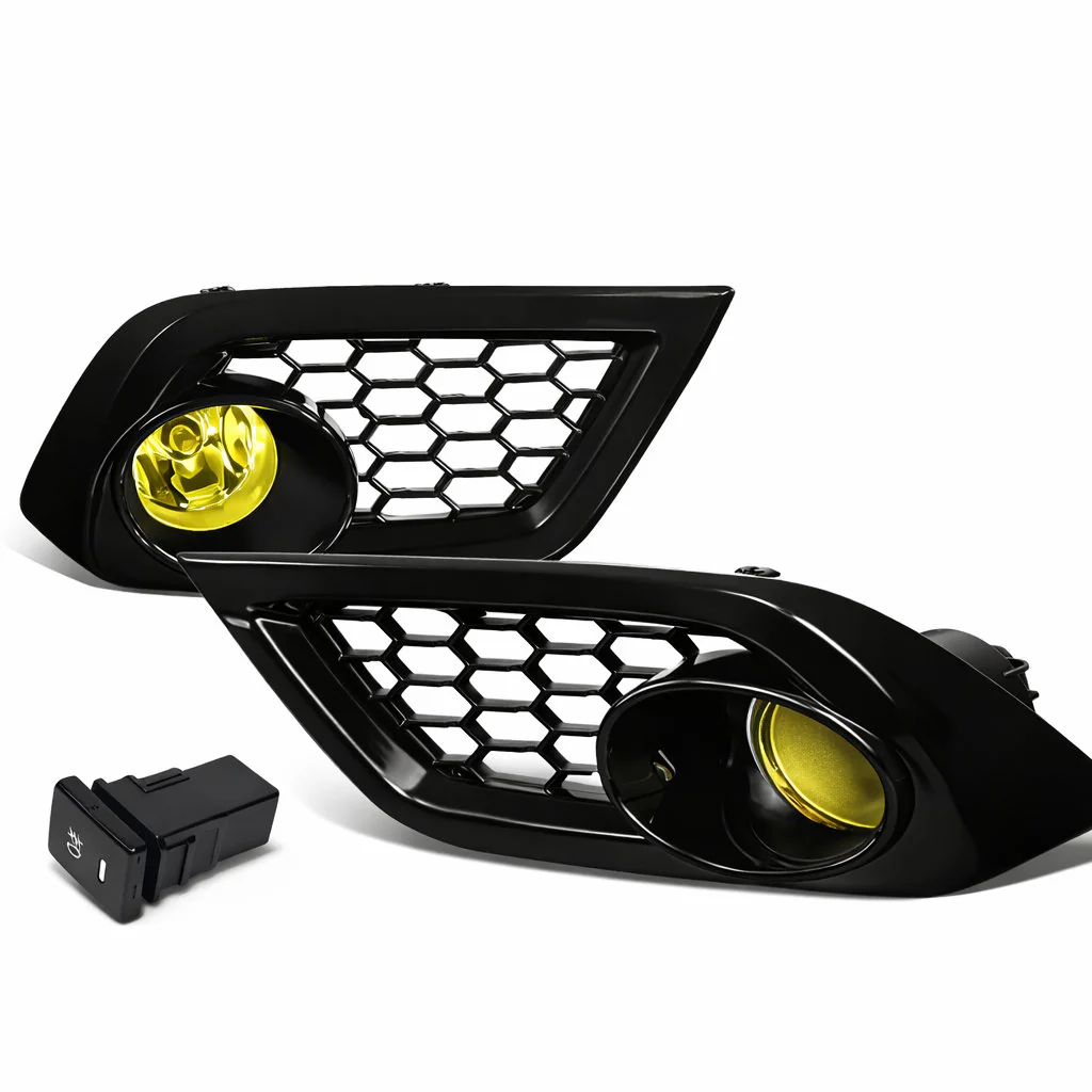 DNA Fog Lights for Toyota iM (2017-2018) Scion iM (2016) with Switch and Wiring Harness - Amber Lens