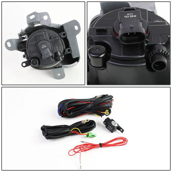 DNA Fog Lights for Toyota Prius (2010-2012) with Switch and Wiring Harness - Amber / Clear / Smoke Lens FL-ZTL-243 - Image 10