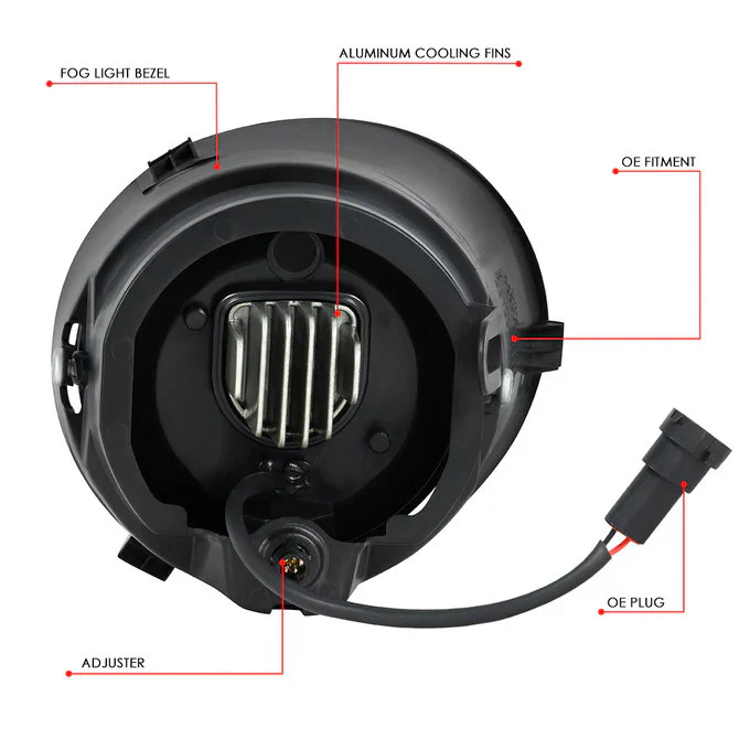 DNA Fog Lights for Toyota Tundra (2007-2013) Factory Style or LED Projector - Clear or Smoke Lens - Image 9