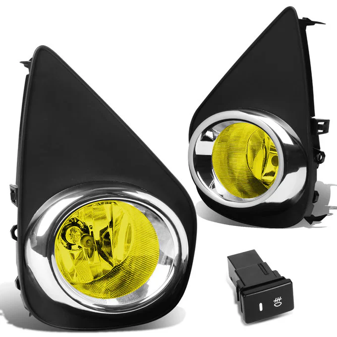 DNA Fog Lights for Toyota Yaris (2015-2016) with Switch and Wiring Harness - Amber / Clear / Smoke Lens FL-ZTL-171