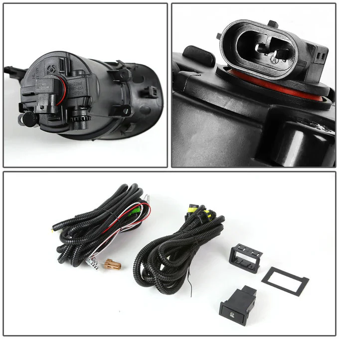 DNA Fog Lights for Toyota Yaris Hatchback (2007-2008) with Switch and Wiring Harness - Clear or Smoke Lens FL-TYAR063D- - Image 7