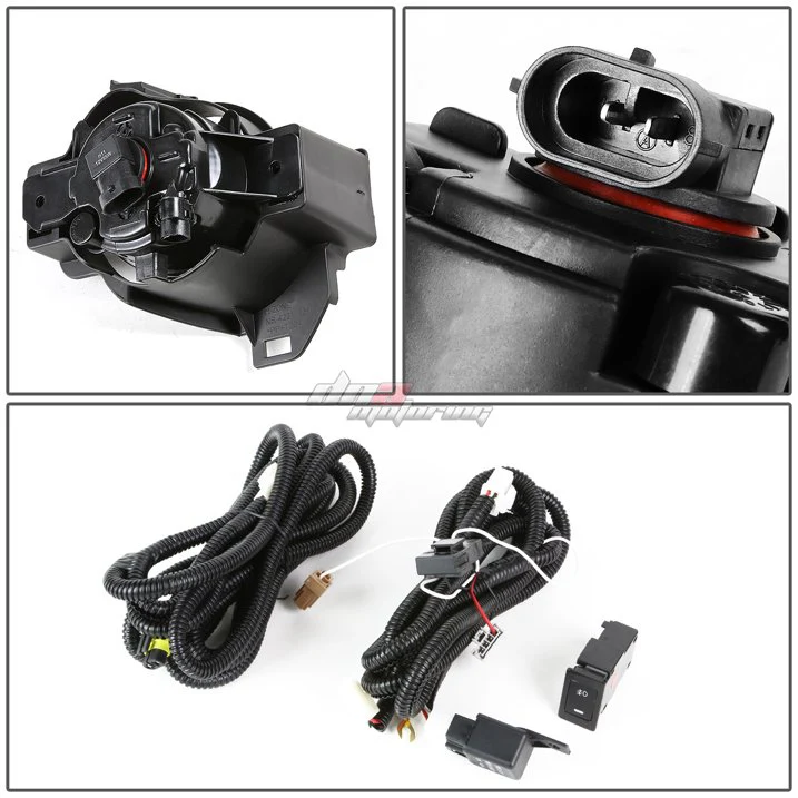 DNA Fog Lights for Nissan Altima Sedan (2007-2012) with Switch and Wiring Harness - Clear or Smoke Lens - Image 13