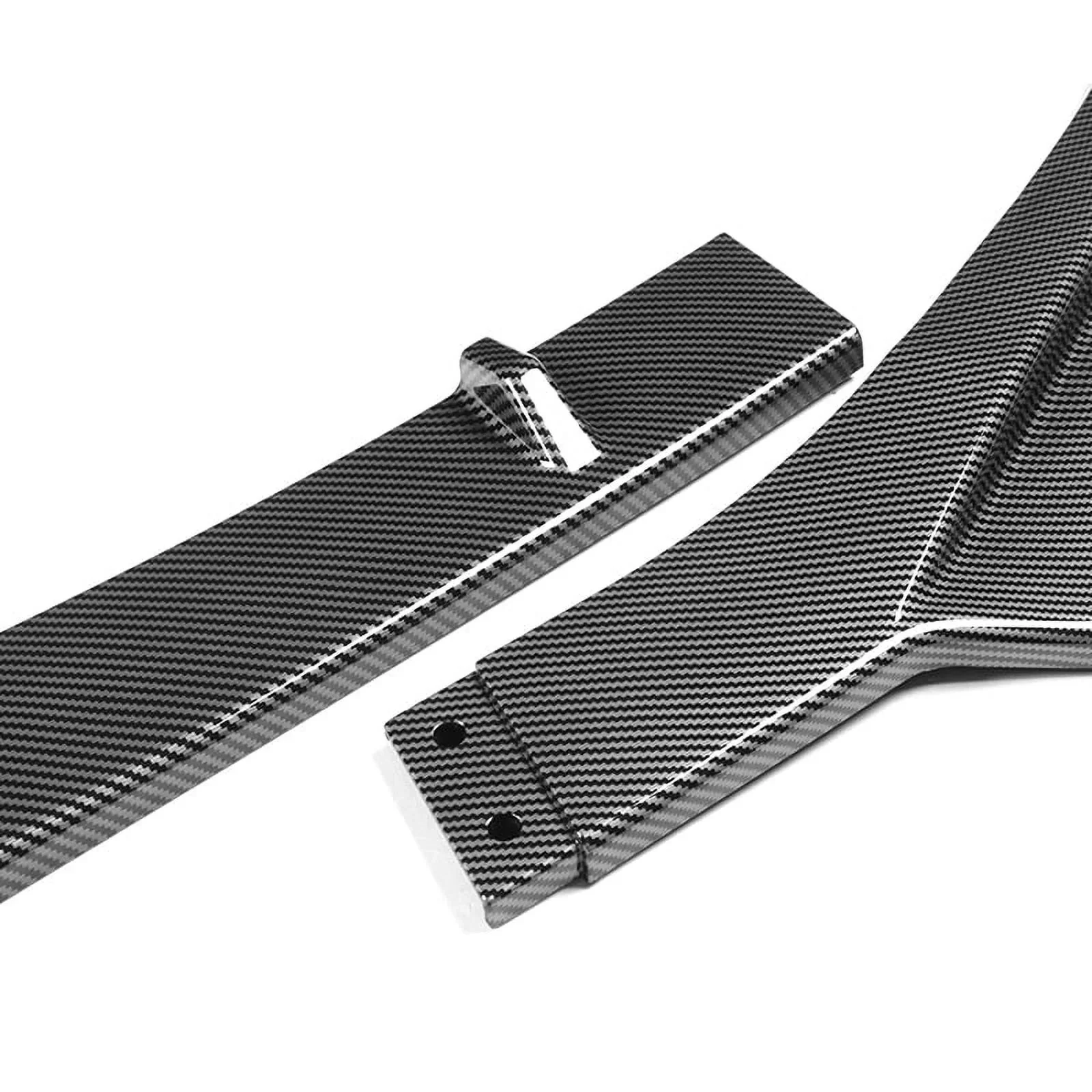 DNA Front Bumper Lip for Alfa Romeo Giulia (2017-2021) 3-Piece Sport-Style with Matte Black Finish - Image 2