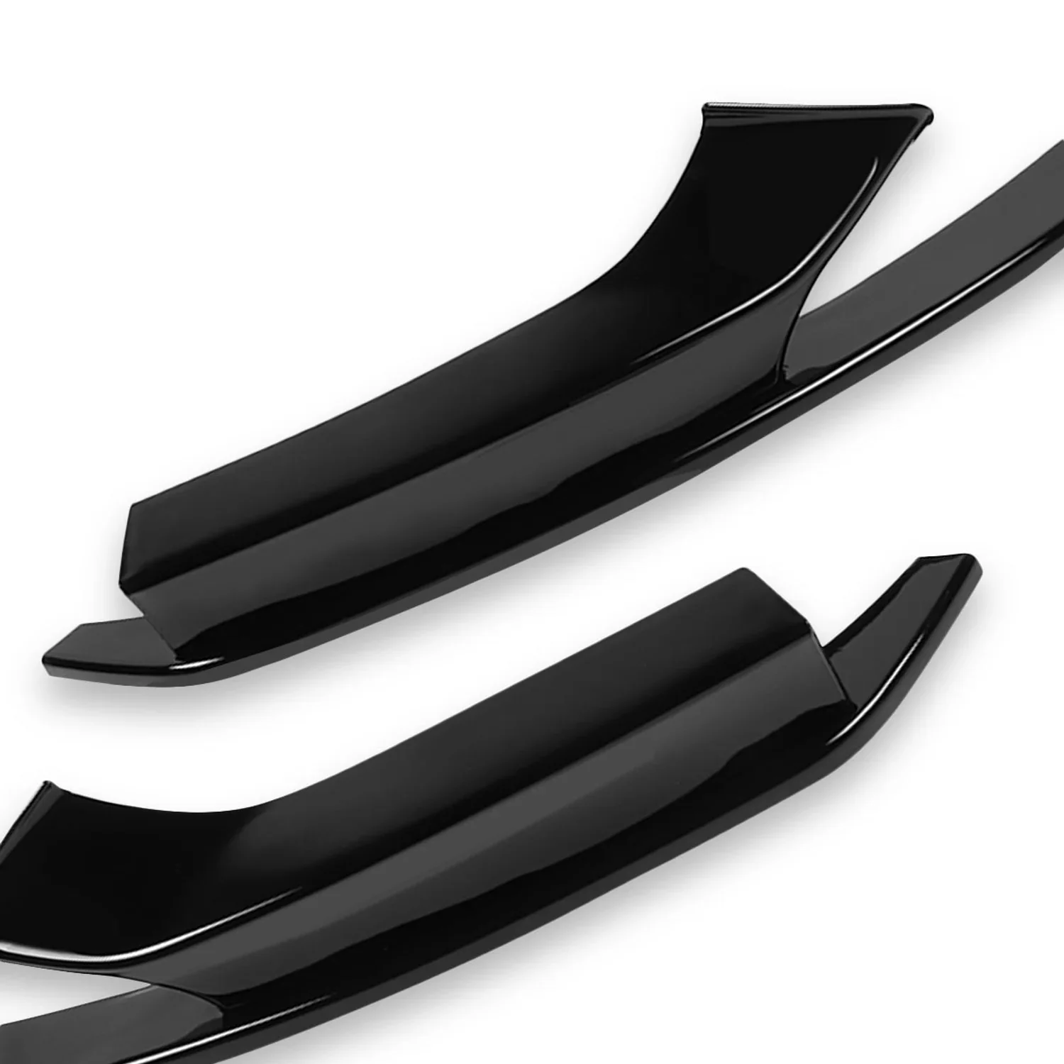 DNA Front Bumper Lip for BMW F22/F23 228i / 230i / M235i (14-16) M240i (17-20) 3-Piece M Sport-Style with Gloss Black Finish - Image 4