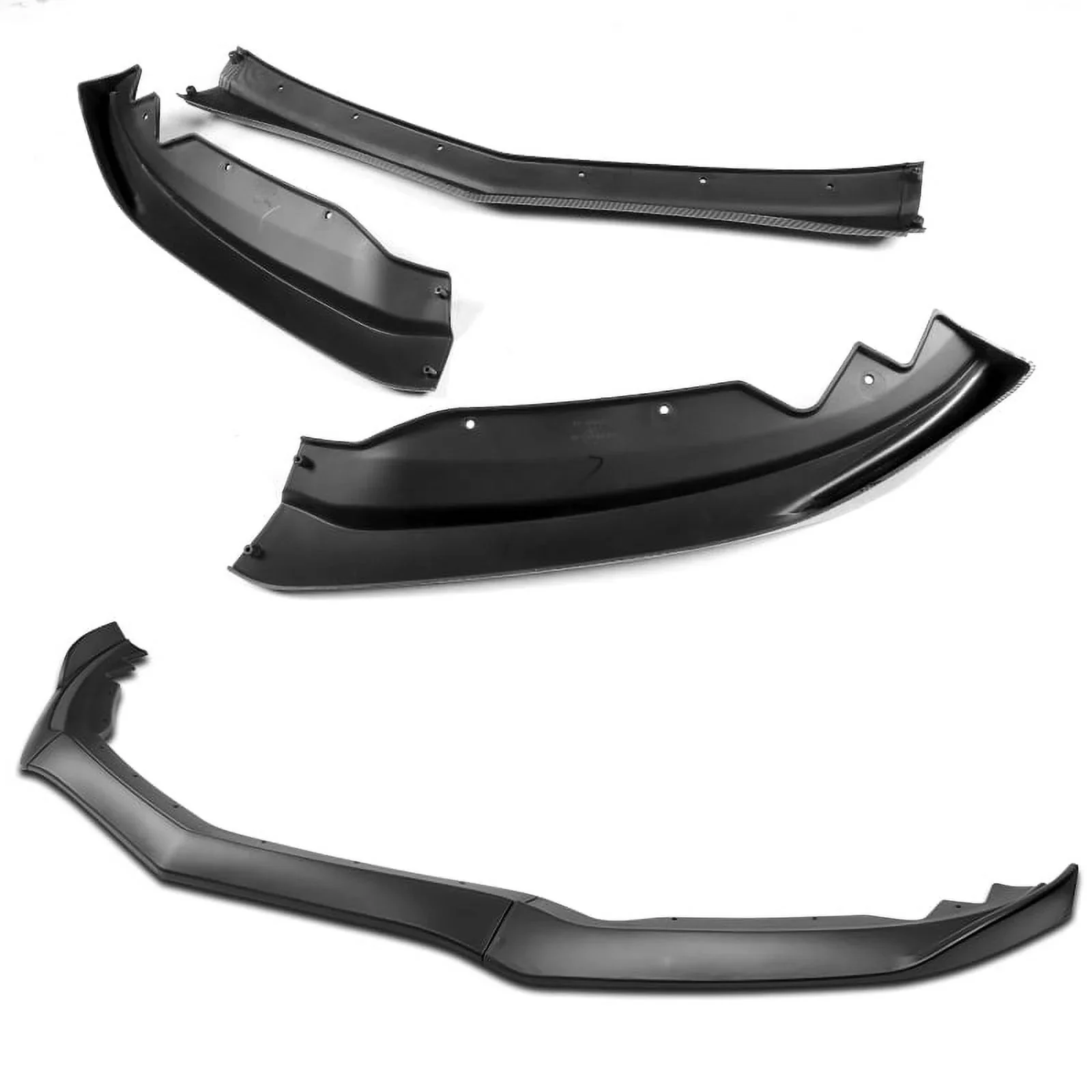 DNA Front Bumper Lip for Cadillac ATS (2015-2018) 3-Piece with Matte Black Finish - Image 4