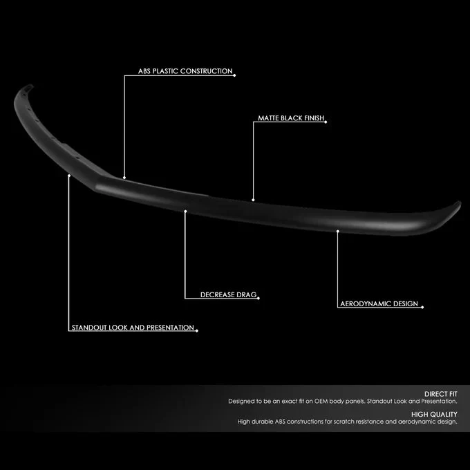 DNA Front Bumper Lip for Dodge Charger (2011-2014) 3-Piece RA / OE / Premier Style - Image 2