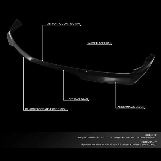 DNA Front Bumper Lip for Dodge Charger (2011-2014) 3-Piece RA / OE / Premier Style - Image 6