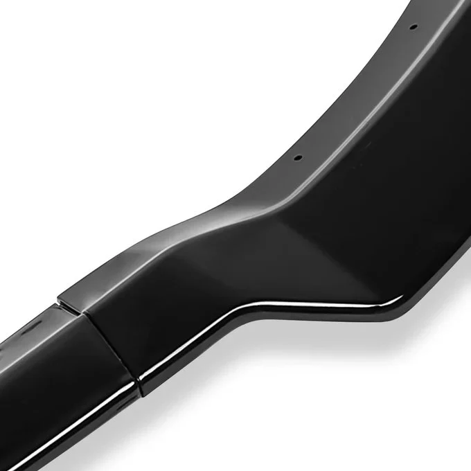 DNA Front Bumper Lip for Dodge Charger (2015-2021) 3-Piece RA-Style with Gloss Black Finish - Image 3