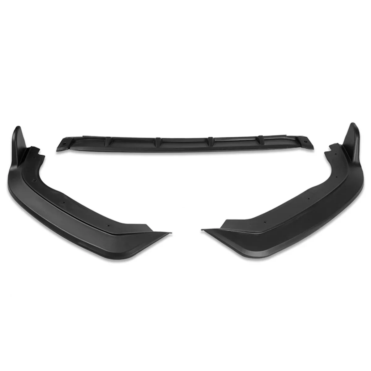 DNA Front Bumper Lip for Honda Fit (2018-2020) 3-Piece with Matte / Gloss Black / Carbon Fiber Finish - Image 2