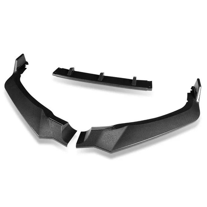 DNA Front Bumper Lip for Honda Odyssey (2018-2020) 3-Piece CK-Style with Matte / Gloss Black / Carbon Fiber Finish - Image 10