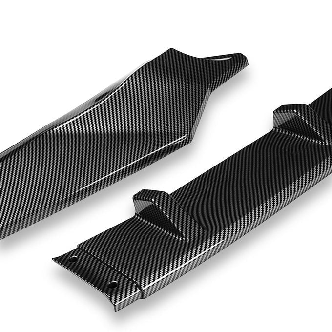 DNA Front Bumper Lip for Honda Odyssey (2018-2020) 3-Piece CK-Style with Matte / Gloss Black / Carbon Fiber Finish - Image 11