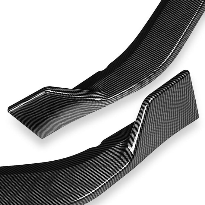 DNA Front Bumper Lip for Honda Odyssey (2018-2020) 3-Piece CK-Style with Matte / Gloss Black / Carbon Fiber Finish - Image 12