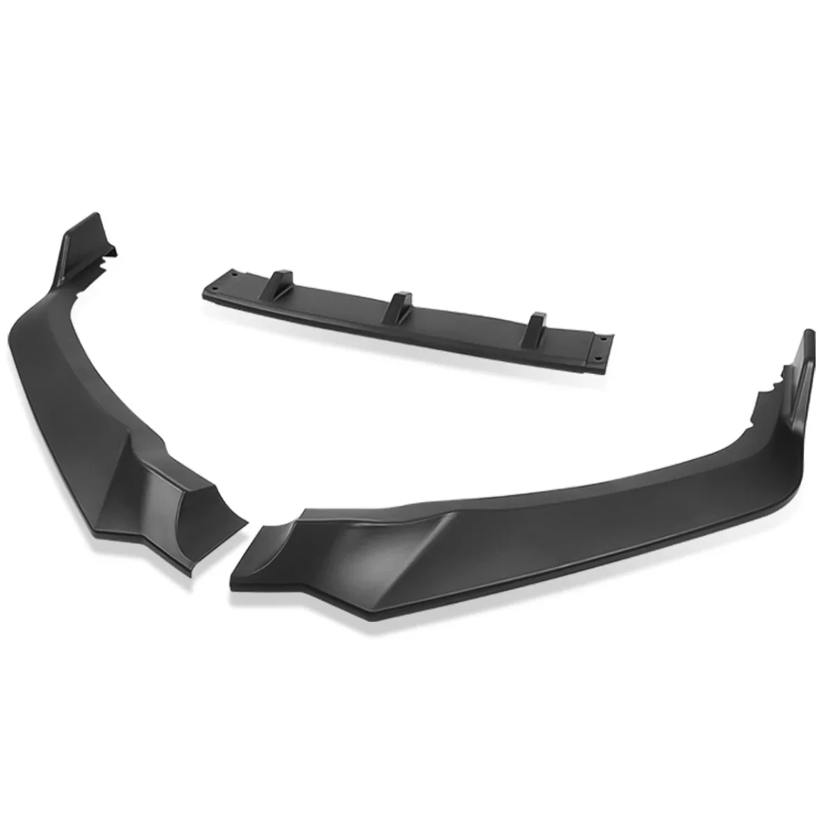 DNA Front Bumper Lip for Honda Odyssey (2018-2020) 3-Piece CK-Style with Matte / Gloss Black / Carbon Fiber Finish - Image 2