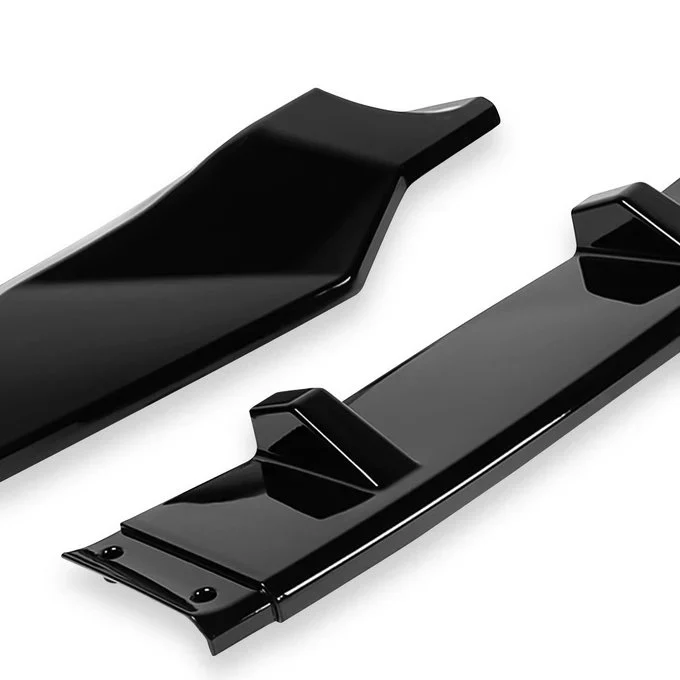 DNA Front Bumper Lip for Honda Odyssey (2018-2020) 3-Piece CK-Style with Matte / Gloss Black / Carbon Fiber Finish - Image 8