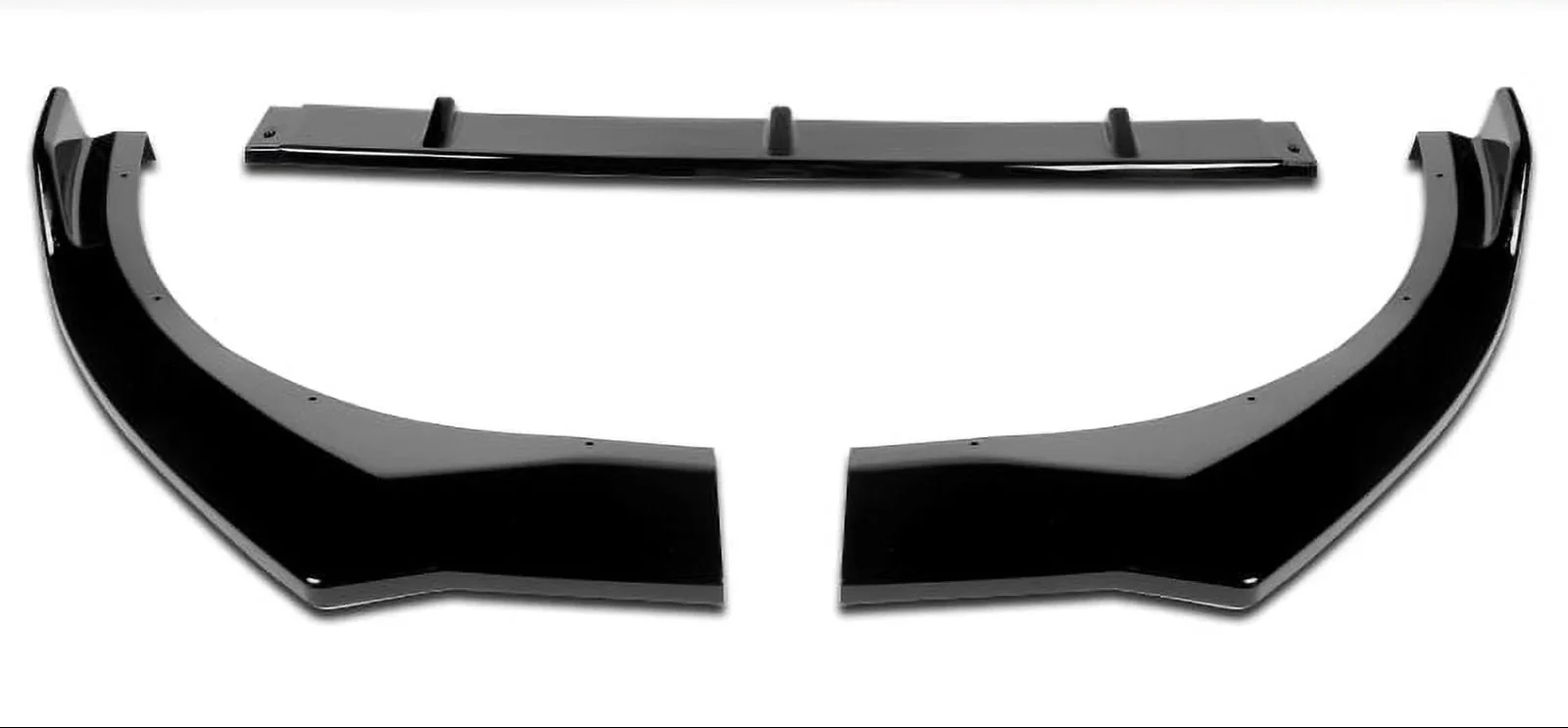 DNA Front Bumper Lip for Hyundai Elantra (2021-2023) 3-Piece with Matte / Gloss Black / Carbon Fiber Finish